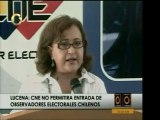 Pdte. del CNE, Tibisay Lucena, niega la petición de senadore