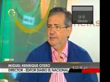 El director de El Nacional, Miguel Henrique Otero, considera