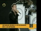 El cantante mexicano Luis Miguel vuelve a los escenarios lue