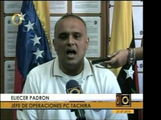 Protección Civil del estado Táchira informa de un deslizamie