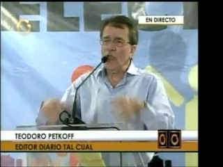 Durante intervención del editor de Tal Cual, Teodoro Petkoff
