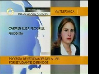 Una cadena humana de universitarios en Aragua culminó con en