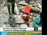 En China siguen tratando de contener un derrame de petróleo