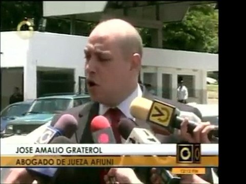 Abogado de la jueza María Lourdes Afiuni, informa que le dia