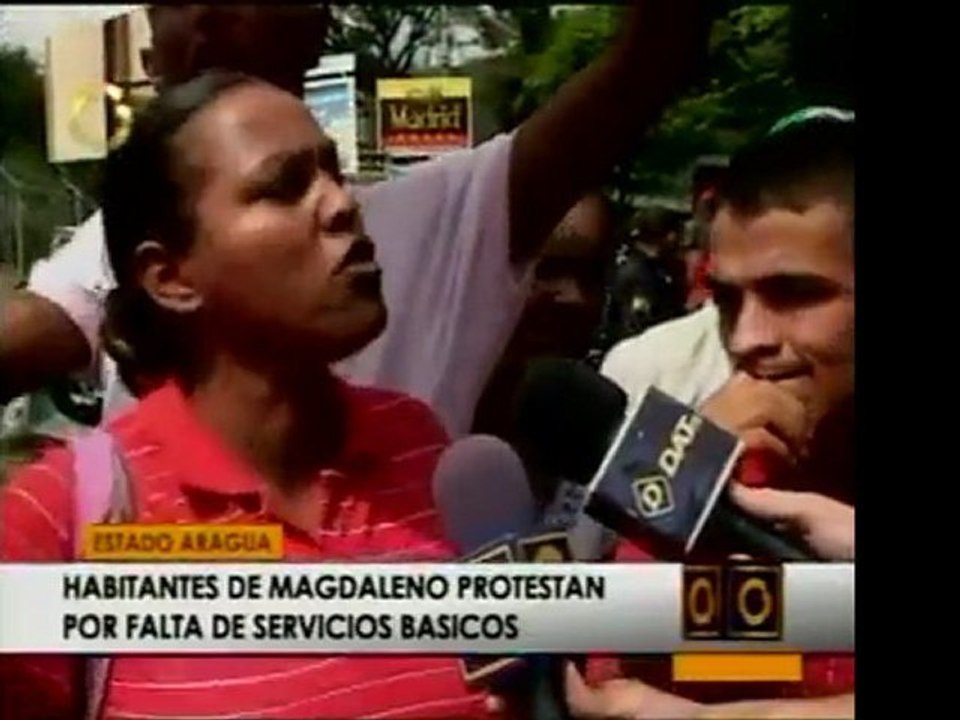 Habitantes del pueblo El Magadaleno, en el estado Aragua, pr