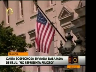 Una carta sospechosa de bomba encontrada en la embajada de E