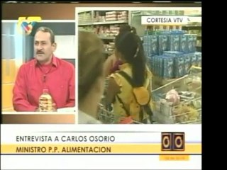 Ministro de la Alimentación, Carlos Osorio, asegura que grac