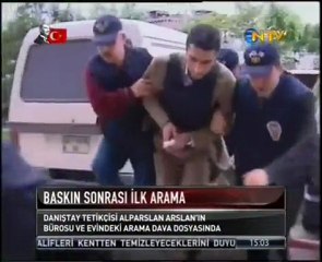 Alparslan Arslan'ın ev ve işyeri arama görüntüleri mahkemede