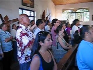 Messe à l'île de Pâques