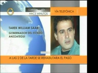 Gob. Tareck William Saab informa que a las 2:00 PM será reab