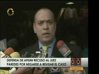 Abog. de Ma Lourdes Afiuni solicita recusación de juez de la