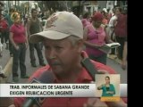 Trabajadores informales de Sabana Grande piden que el Presid