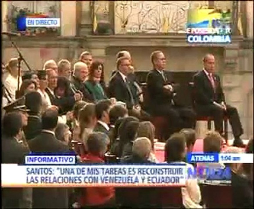 Juan Manuel Santos quiere un "dialogo franco y directo" con