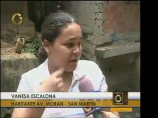 La Avenida Morán presenta problemas con desborde de aguas ne