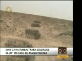 Irán cava a priori tumbas y fosas comunes en caso de que Est