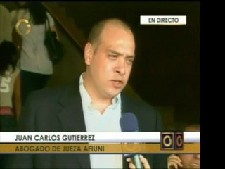 La audiencia de la jueza María de Lourdes Afiuni para el día