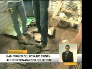En Maracaibo, habitantes del Sector Virgen del Rosario piden