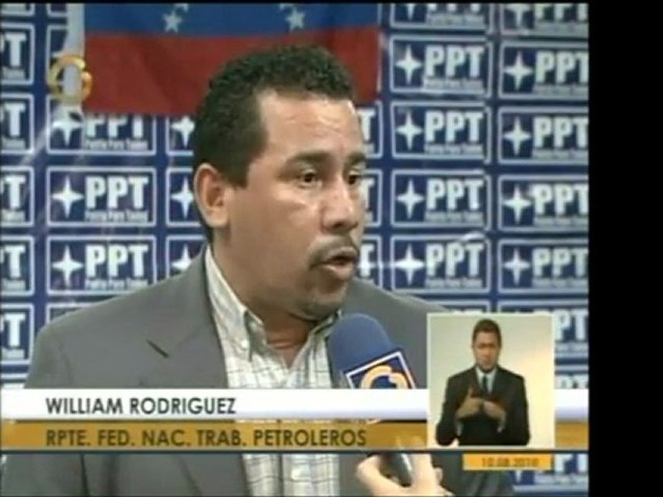 William Rodríguez, de la Federación Nacional de Trabajadores
