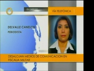 Los medios de comunicación social fueron desalojados de la F