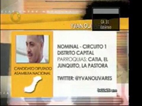 @globovision Candidatos Juan Carlos Caldera e Ivan Olivares