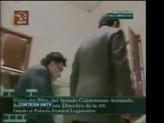 El pdte. del Congreso Colombiano llega a Venezuela para reun