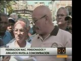 Fed. Nac. de Pensionados y Jubilados invita a concentración