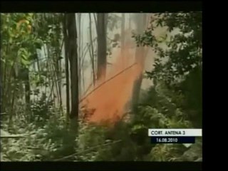 En Galicia los incendios afectan a la población española. As