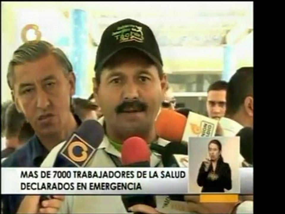 Siete mil trabajadores de la salud se declaran en emergencia