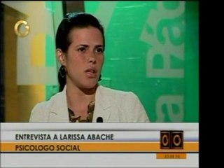 Psicóloga social, Larissa Abache, afirma que los venezolanos