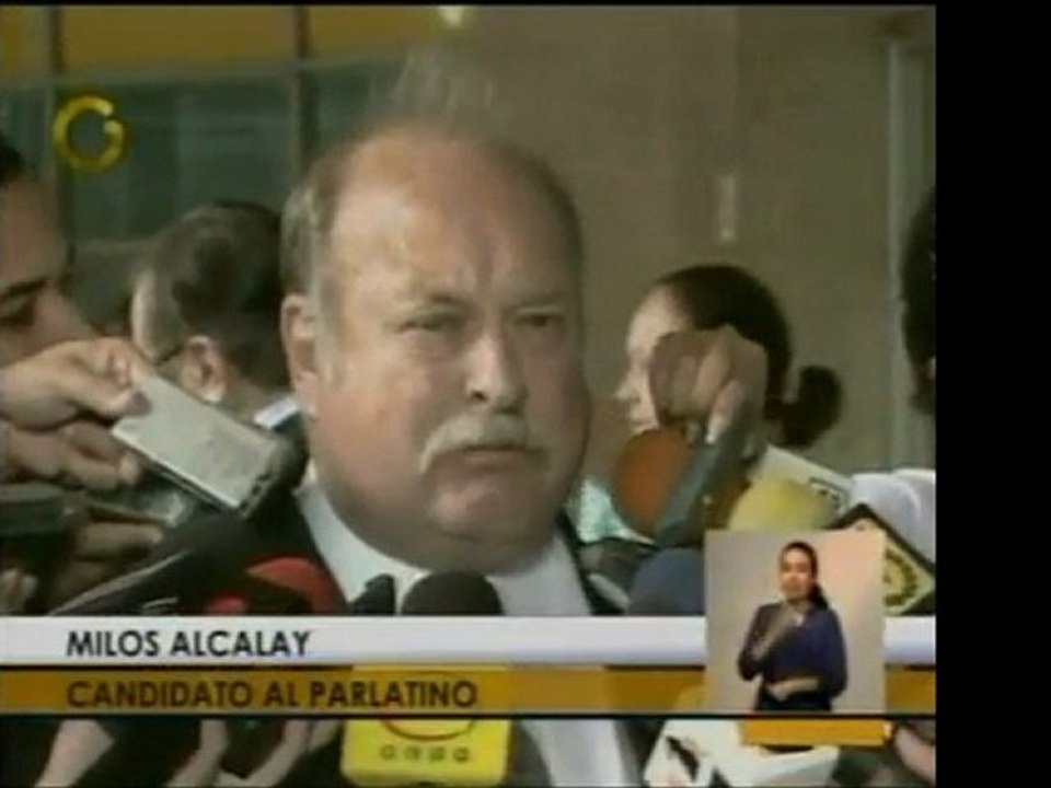 Candidatos al Parlamento Latinoamericano Milos Alcalay y Jul