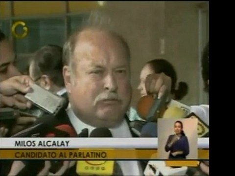 Candidatos al Parlamento Latinoamericano Milos Alcalay y Jul