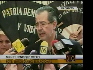 Dir. de El Nacional, Miguel Enrique Otero, declara desde el