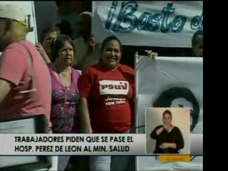 Sindicato del Hosp. Pérez de León piden que esa institución