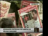 Grupo de revolucionarios protesta frente al Palacio de Justi