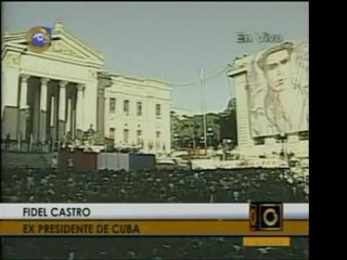 Fidel Castro habla por primera vez en cuatro años en un acto