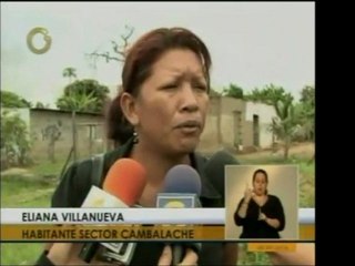 En el Sector Cambalache, en Bolívar, y otros sectores, los p