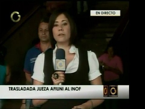 La jueza María de Lourdes Afiuni fie transladada nuevamente