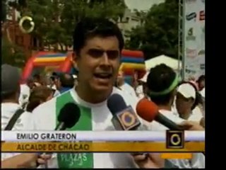 Caminata a favor de la Fundación Techo desde la Plaza Alfred