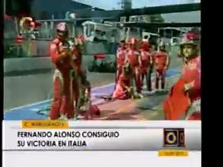 Fernando Alonso logró la victoria en el Gran Premio de Itali