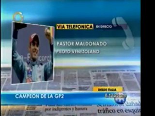 Pastor Maldonado cuenta su experiencia tras la victoria que