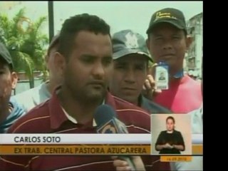 Ex trabajadores de la Central Pastora Azucarera reclaman por