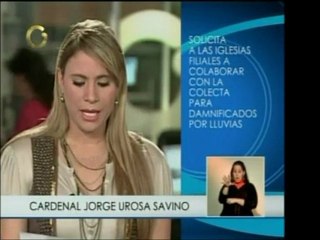 Cardenal Jorge Urosa Savino emite una carta pidiendo ayuda p