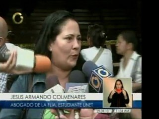 Familiares y abogado del joven asesinado Jesús Eduardo Ramír