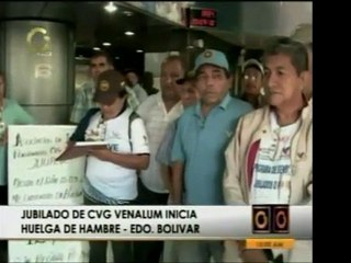 Jubilado de CVG Venalum en huelga de hambre por falta de pag