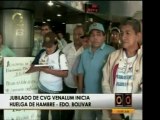 Jubilado de CVG Venalum en huelga de hambre por falta de pag