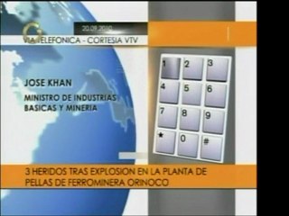 Una explosión en planta de Pellas de Ferrominería del Orinoc