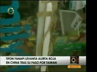 El tifón Fanapi ocasiona daños en Asia
