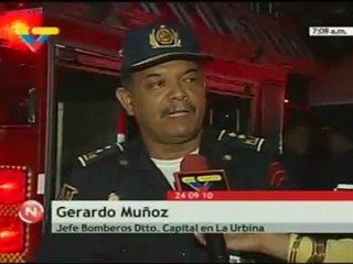 El Jefe de Bomberos, Delio Martínez, presentó resumen luego