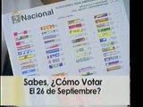 Sabes ¿Cómo votar este 26 de septiembre?