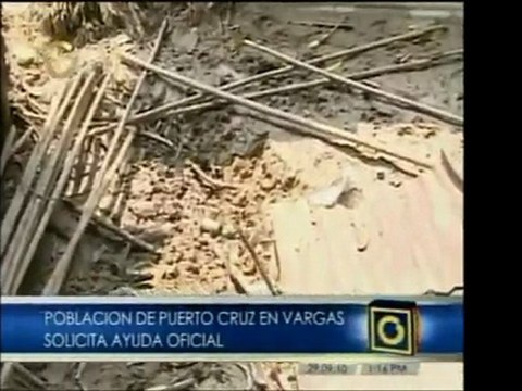 Más afectados por las lluvias en Puerto Cruz, en Vargas, dan